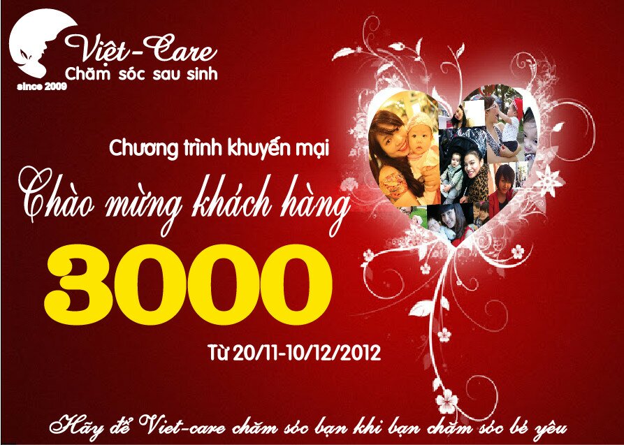 Chào mừng khách hàng 3000